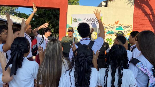 La Policía Metropolitana de Barranquilla presenta la iniciativa ¡tu morral, tus sueños!