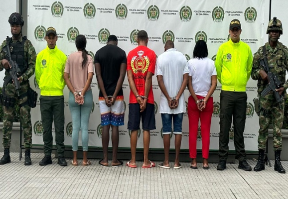 Capturadas 5 personas por los delitos de concierto para delinquir agravado y tráfico de estupefacientes 