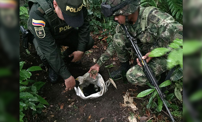 En-el-Meta-hallamos-caleta-con-material-de-guerra-del-crimen organizado