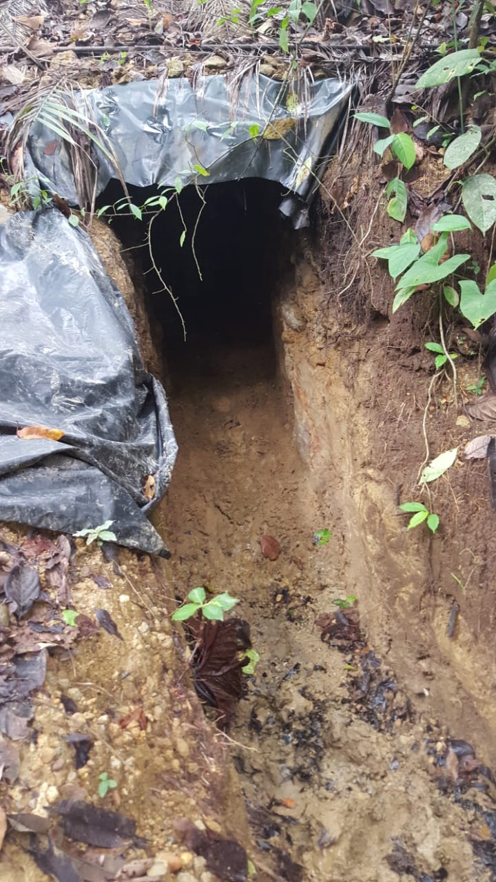 Destruido-laboratorio-para-el-procesamiento-de-cocaína 