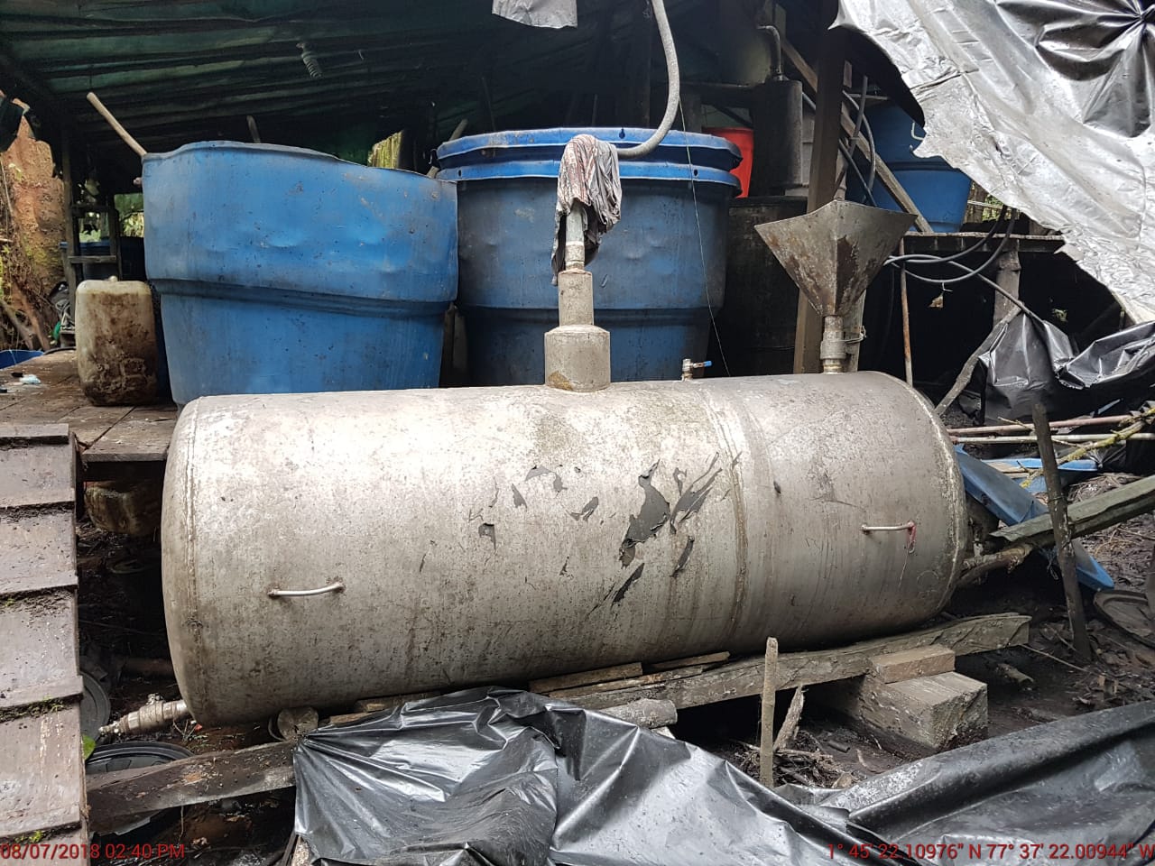 Destruimos-siete-laboratorios-para-el-procesamiento-de-clorhidrato-de-cocaína 