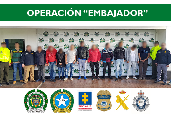 Contundente operación transnacional contra organización de narcotráfico: 30 capturas en cuatro países