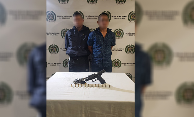 Dos capturados en Medellín con armas ilegales