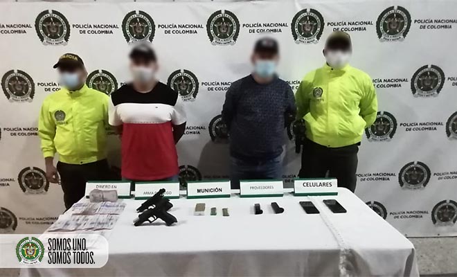 dos capturas del gdo el trianon y elementos incautados