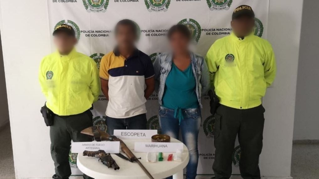 dos capturados-drogas-magdalena-zona bananera-sijin-estupefaciente-escopeta