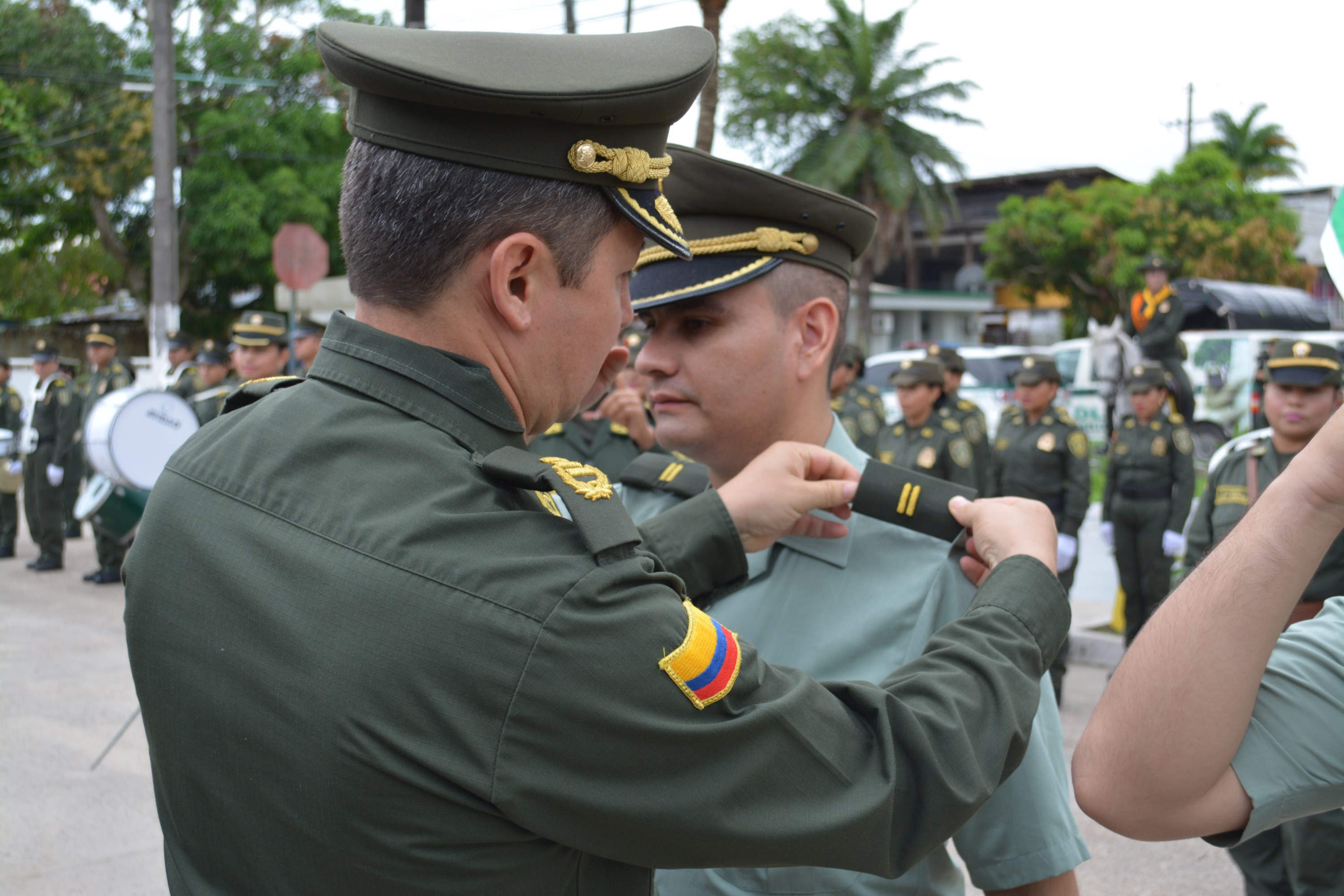 La ceremonia se llevó a cabo en las instalaciones del Comando de Policía.
