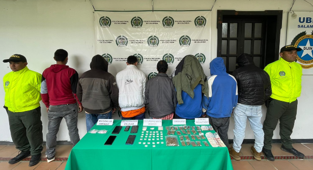 Operativos simultáneos en tres municipios de caldas, permiten la desarticulación del grupo delincuencial 