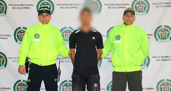 Capturado por homicidio corrido el pasado 05 de mayo 