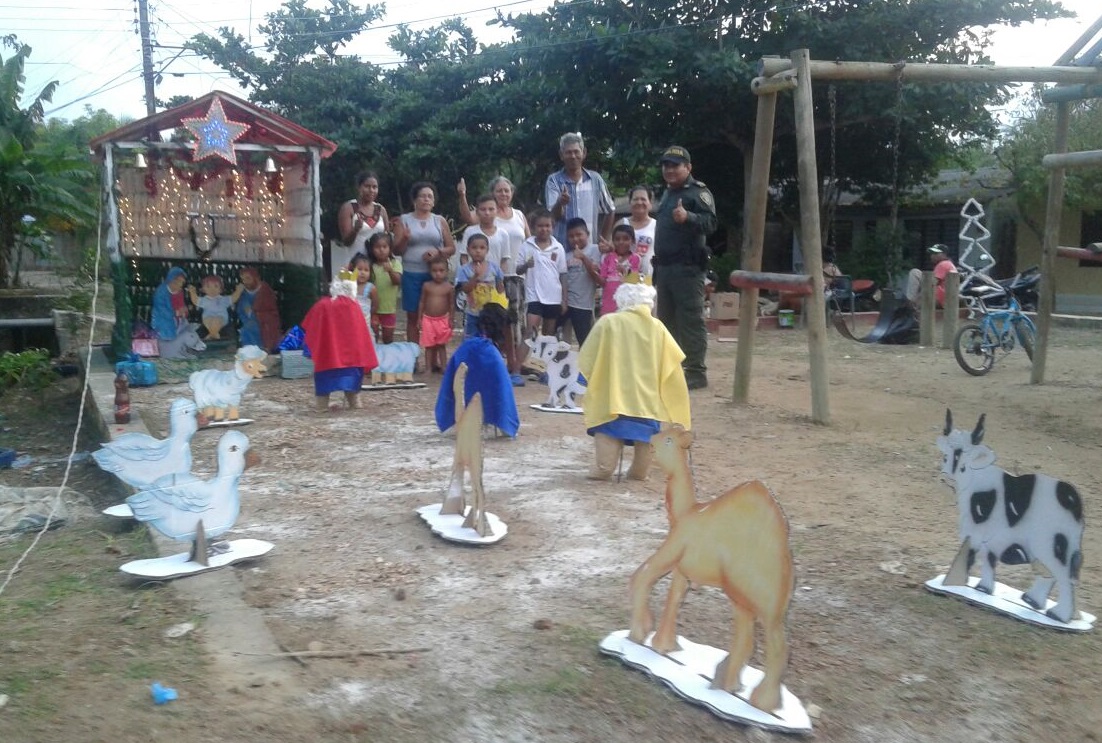 Los pesebres fueron elaborados con material reciclable para la protección del medio ambiente
