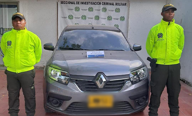 El vehículo fue reportado como hurtado el pasado 3 de agosto y la Policía lo recuperó en un puesto de control.