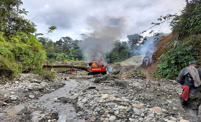Inutilizamos en Lloró Chocó maquinaria utilizada para la minería ilegal