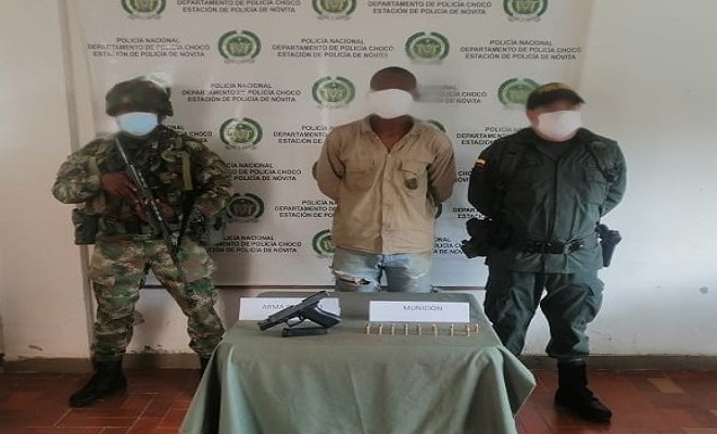 En Novita lo capturamos portando un arma de fuego ilegal 