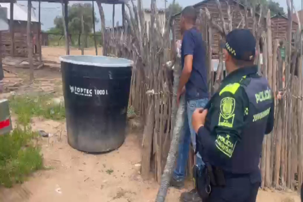  jornada de entrega de agua potable en la comunidad indígena San Antonio Pancho