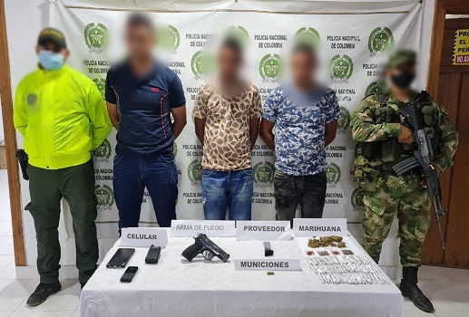 Se dedicaban a la comercialización y venta de estupefacientes en el municipio de La Apartada.