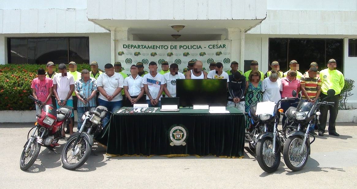 foto-24-capturados-en 13-allanamientos-realizados-por-el-departamento-de-Policía-Cesar