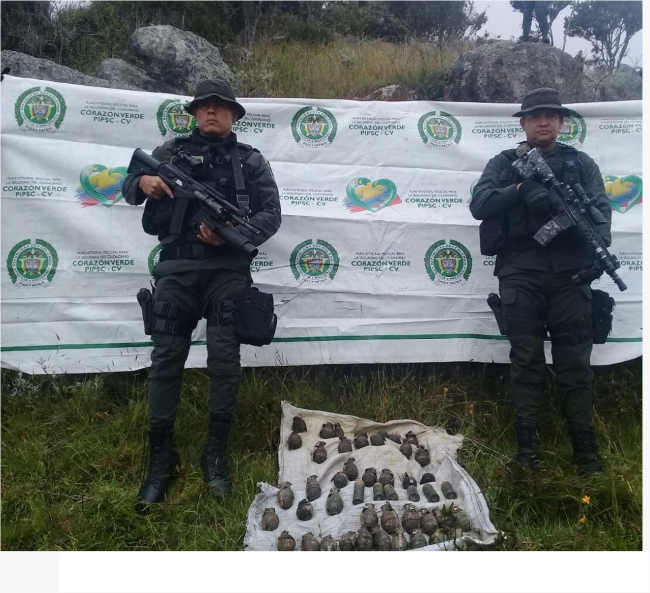 Hallazgo e inutilización de material explosivo