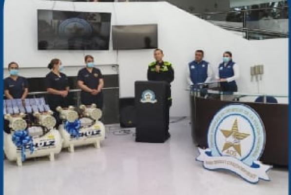 AOS entrega donación de elementos de odontología a Sanidad