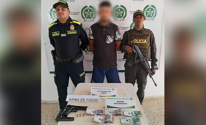 Estos dos presuntos delincuentes fueron dejados a disposición de la autoridad competente.