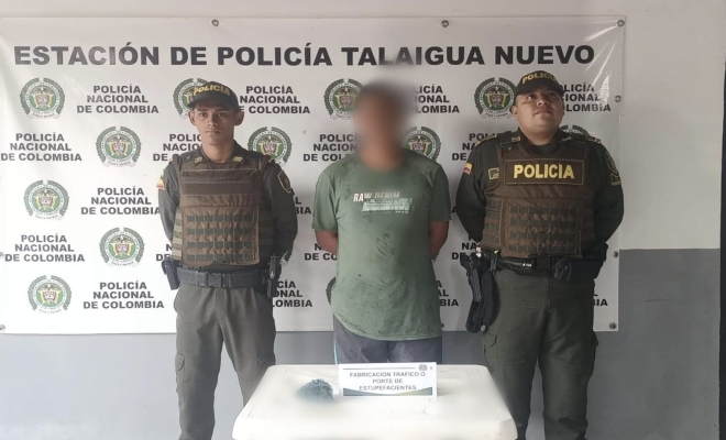 fotografía donde se muestra el capturado 