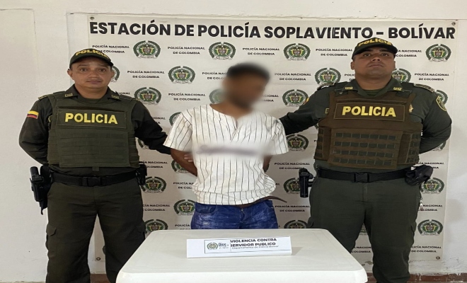 fotografía donde se muestra el capturado 