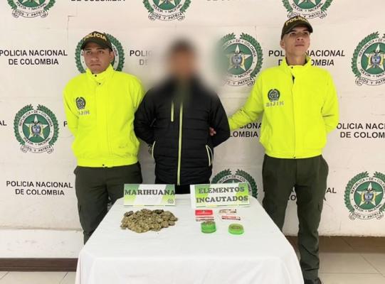 Capturado por porte de estupefacientes 