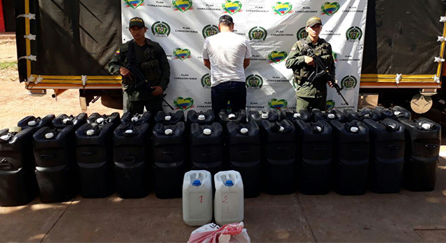 La Policía Nacional-propina nuevo golpe al narcotráfico-en el Meta