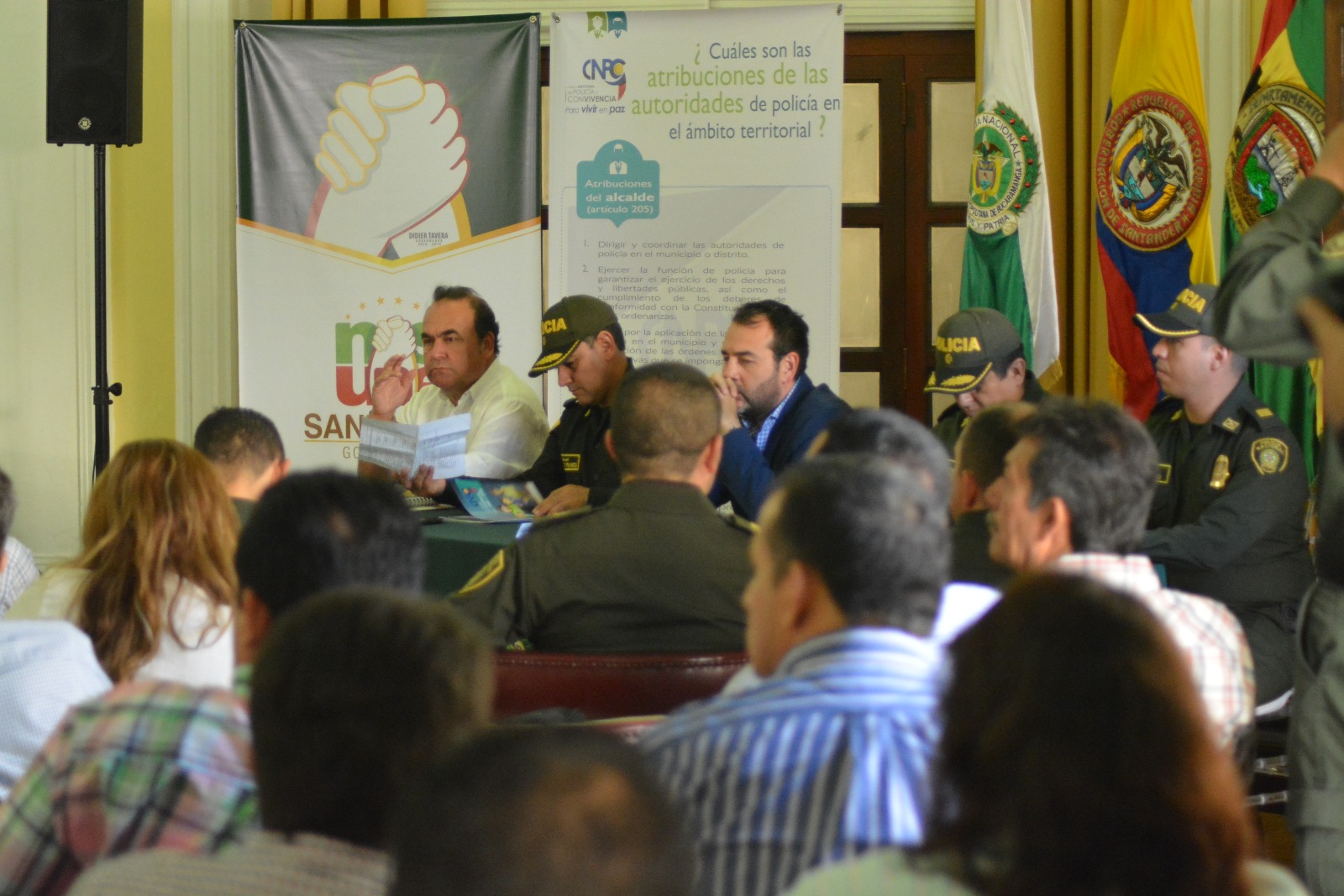Gustavo Franco en lanzamiento departamental del Código Policía- Santander