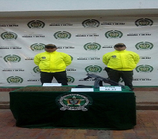  A través de información ciudadana Policía Guaviare halla  un fusil 