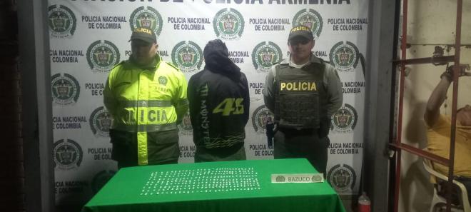 Hombre capturado con estupefacientes