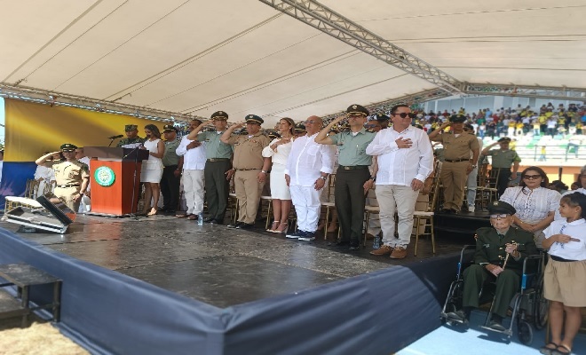 En Valledupar, la Policía rinde homenaje al veterano centenario 