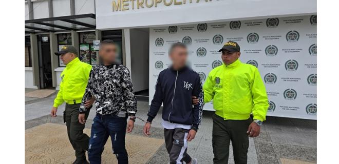 Dos capturados en Manizales por el delito de hurto agravado