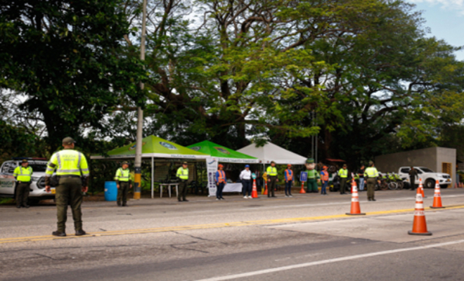 La Policía Metropolitana de Santa Marta garantiza la seguridad vial durante el puente festivo de “Reyes Magos” 