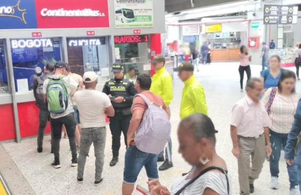 Planes de registro y control en la terminal de transportes de Pereira
