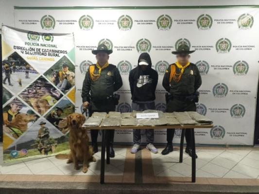 El capturado se movilizaba en un bus de servicio público desde la ciudad de Cali 