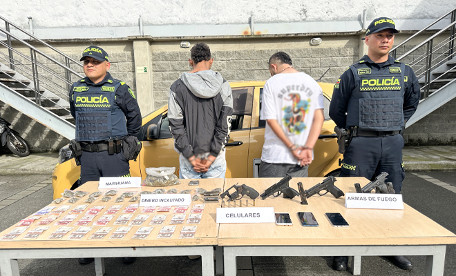 Estas personas llevaban consigo armas de fuego, traumáticas, municiones, proveedores, entre otros