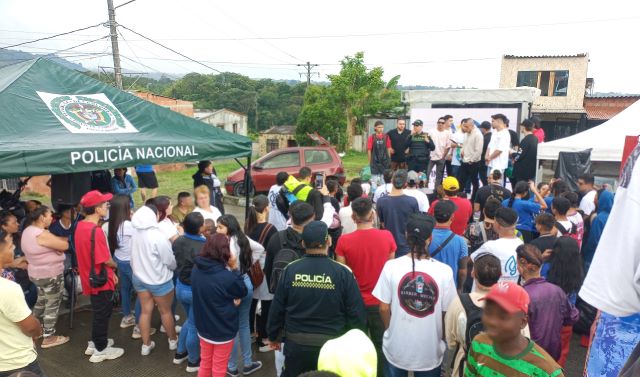 La actividad fue realizada en el barrio Tokio de la capital risaraldense