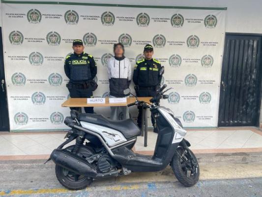 La motocicleta fue hurtada mediante halado, en el barrio Libertadores del municipio de Pereira