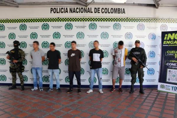 En esta actividad operacional fueron capturadas cinco personas