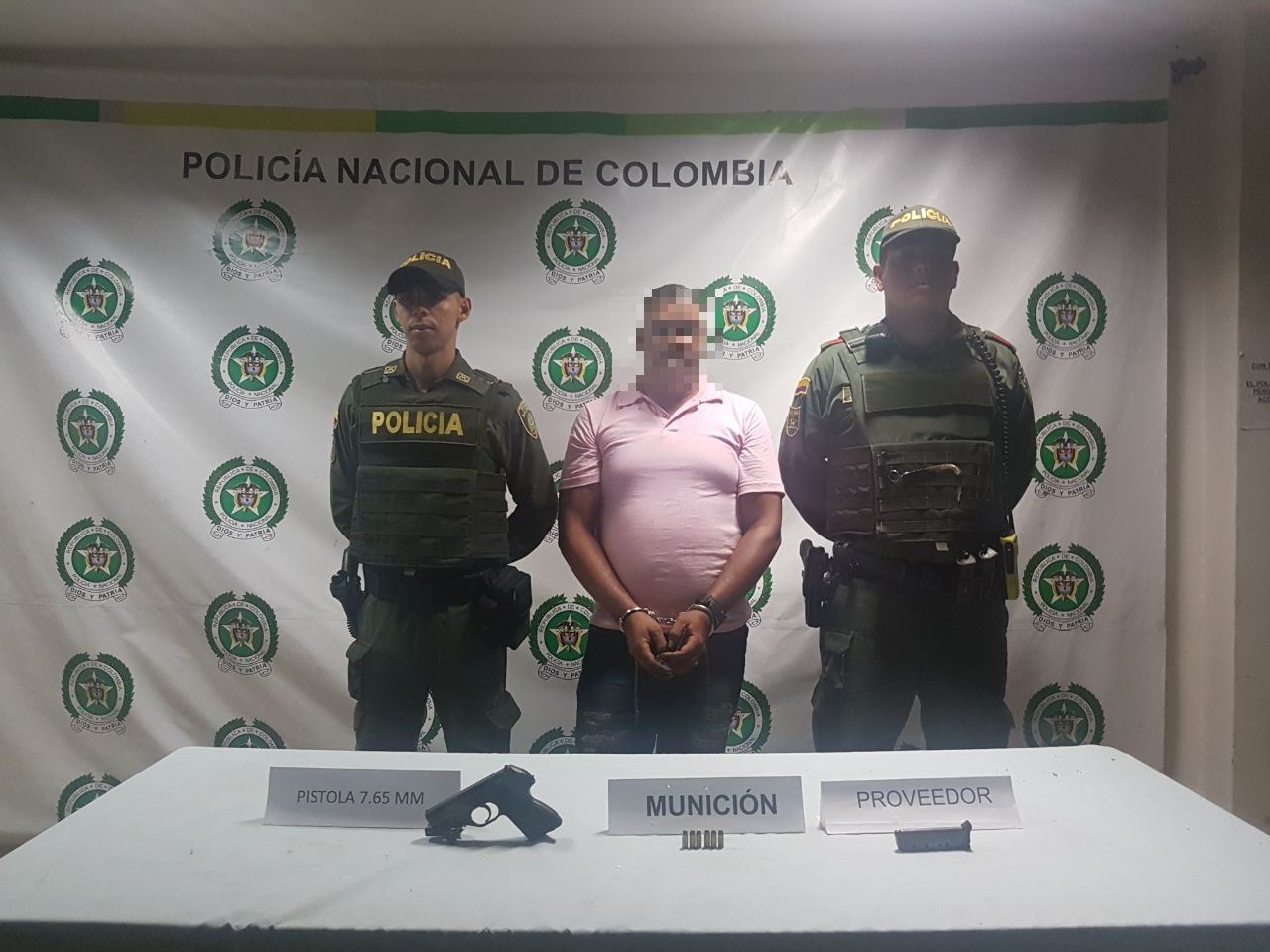 Capturado con porte ilegal de armas de fuego