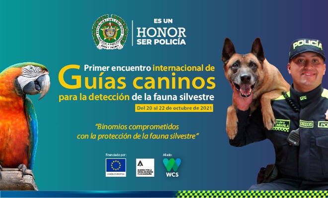 Anuncio encuentro internacional de guías caninos para la detección de fauna silvestre