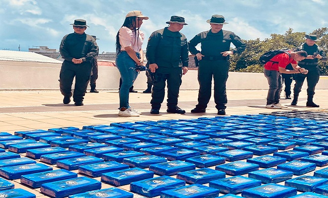 En el marco de la operación "Magnus", la Policía Nacional de Colombia logró incautar 1.5 toneladas de cocaína 