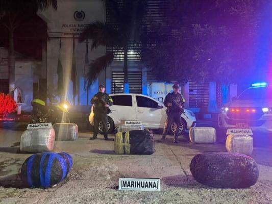 incautación de 170 kilos de marihuana