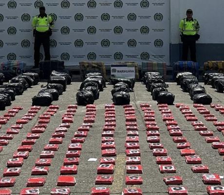 En el Valle del Cauca, más de media tonelada de marihuana fue incautada 