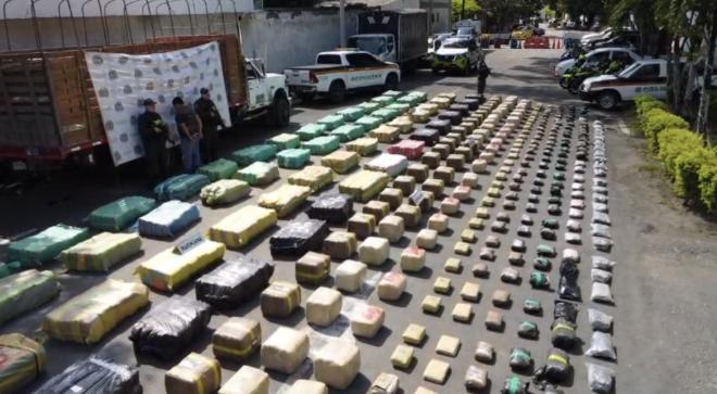 Más de tres toneladas de marihuana estaba siendo transportada bajo la modalidad de ocultamiento en ladrillos para construcción