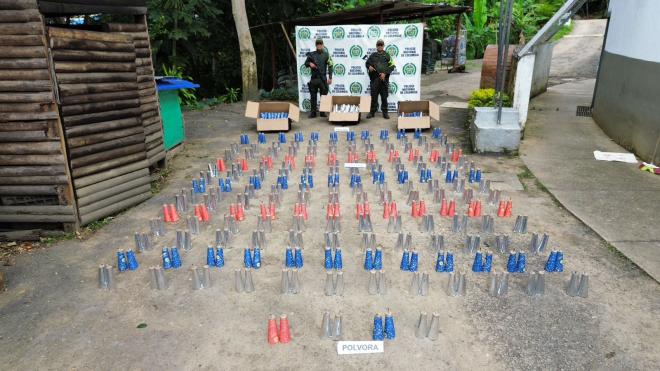 incautación de pólvora 