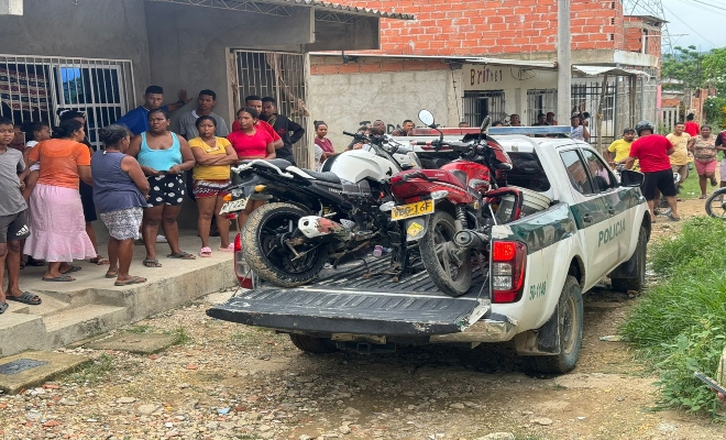Durante el rastreo por GPS de una moto robada, se dio con la ubicación de una vivienda, donde se encontró la moto hurtada, otra motocicleta más con denuncia por hurto y un chasis. 