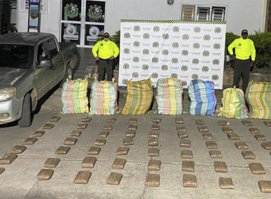 Unidades de la SIJIN logran incautar una tonelada de marihuana en diferentes operativos