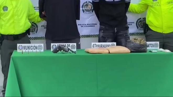 incautación de armas de fuego y estupefacientes 