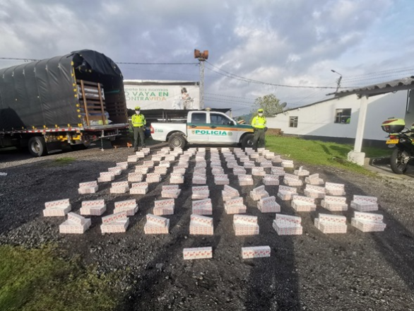 La mercancía tiene un avaluó de $12'500.000