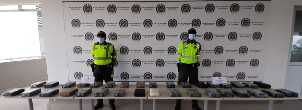Efectiva acción de la policía nacional permitió el hallazgo de 35.081 gramos de clorhidrato de cocaína